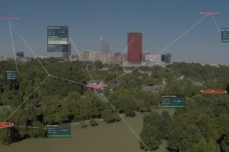 پهپاد PrecisionHawk در حال پرواز فراتر از خط دید مستقیم، مجاز توسط FAA.