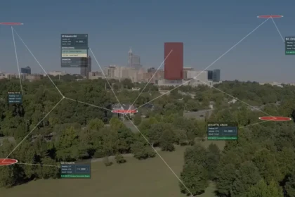 پهپاد PrecisionHawk در حال پرواز فراتر از خط دید مستقیم، مجاز توسط FAA.