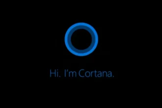 لوگوی HP و Cortana در کنار هم، نمایانگر همکاری جدید.